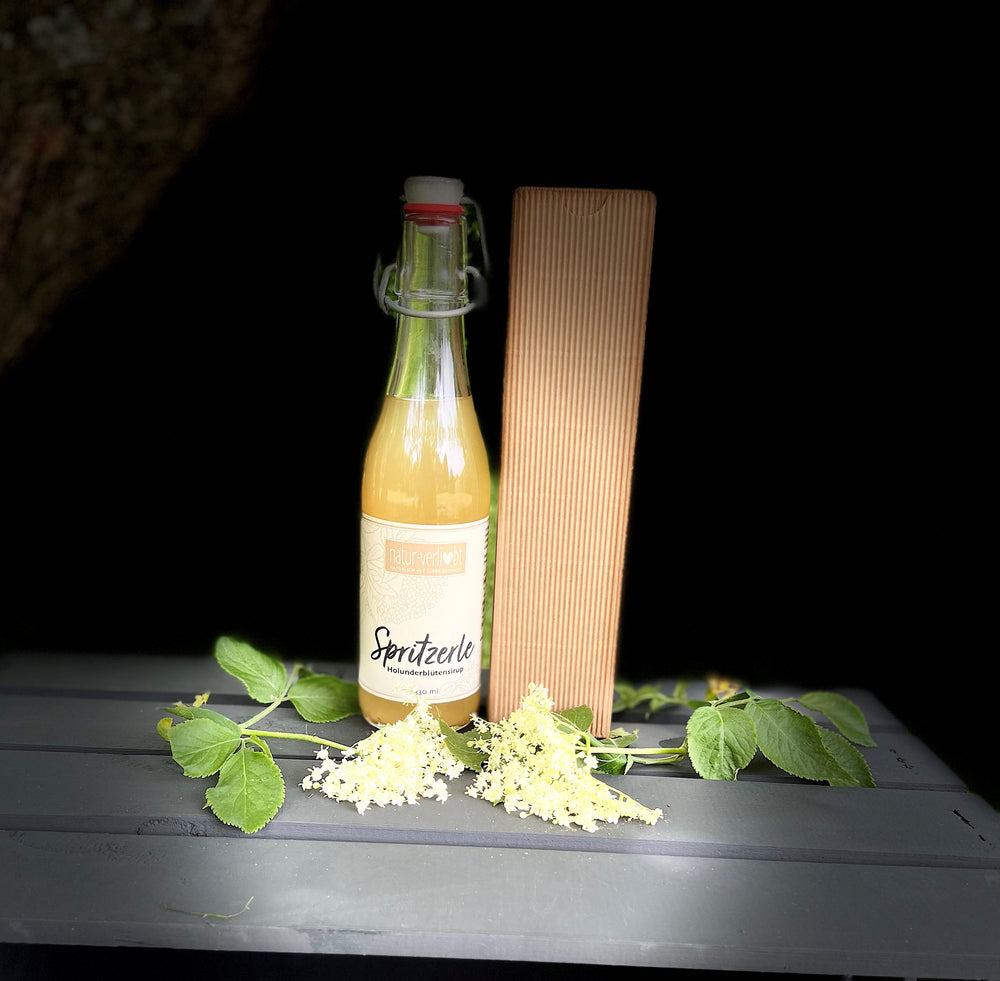 Holunderblütensirup - Spritzerle-mit Verpackung