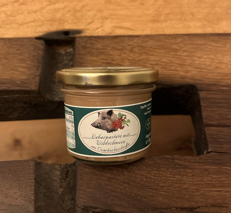 Leberpastete mit Wildschwein an Cumberlandsoße