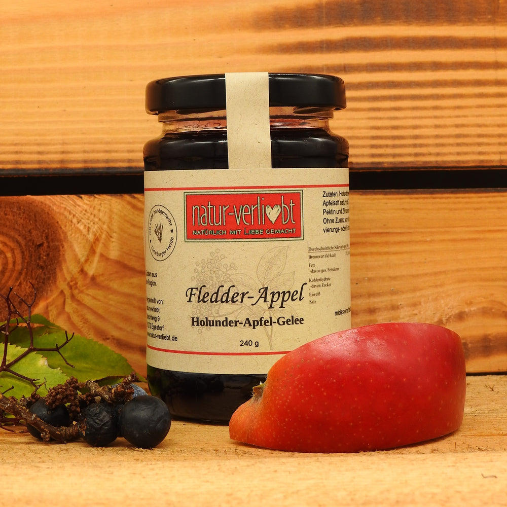 Fledder-Appel Flieder-Apfel-Gelee