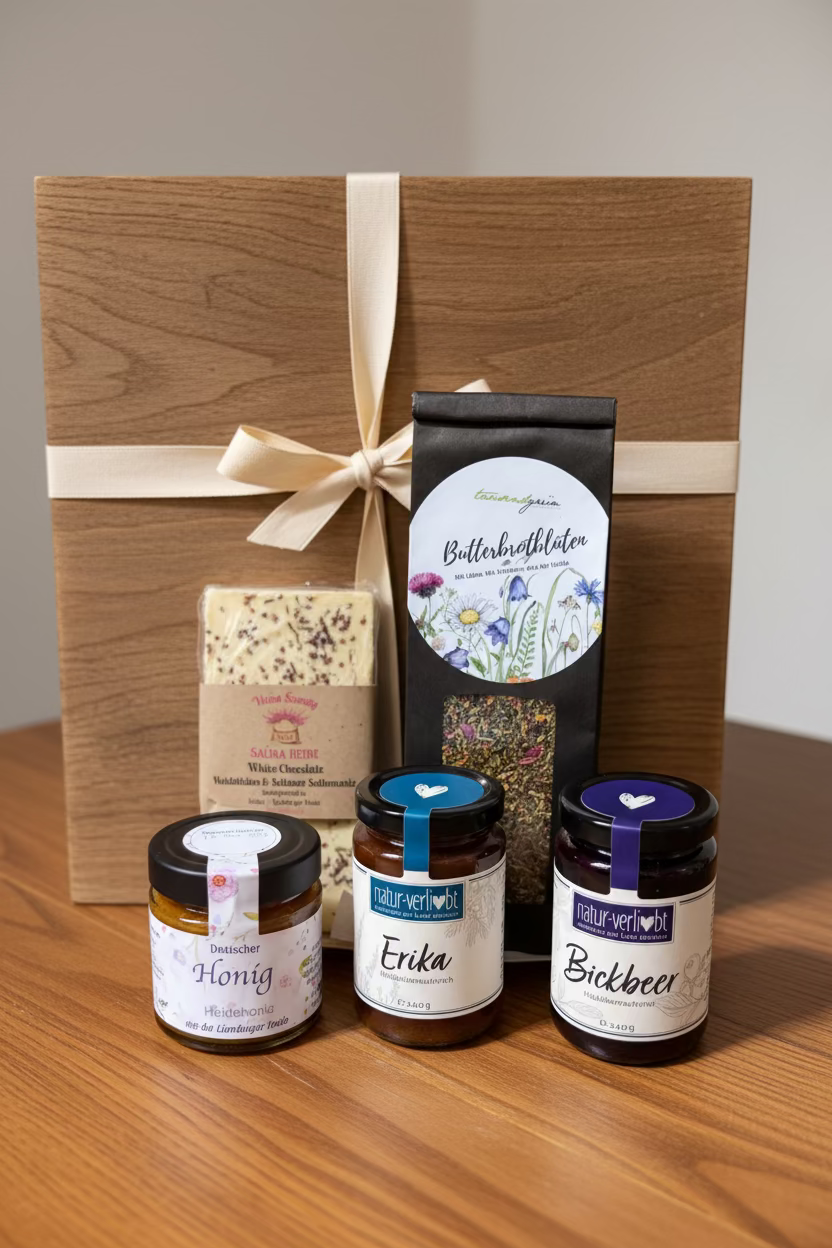 Geschenkbox Lüneburger Heide – Genussmomente mit DLG-prämiertem Erikaaufstrich
